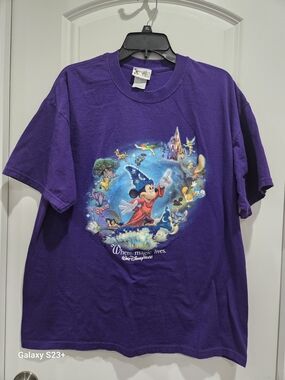 Disney Mickey Mouse Purple T-Shirt - 'Where Magic Lives'